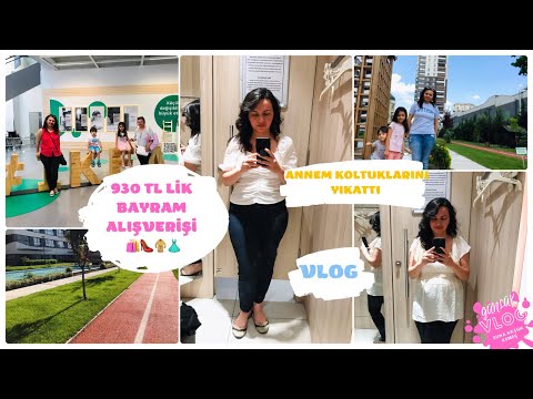 GÜNLÜK VLOG/ANNEM KOLTUKLARINI YIKATTI/TEMİZLİK/BAYRAM ALIŞVERİŞİ/NELER ALDIK/BÜYÜK LCW ALIŞVERİŞİ