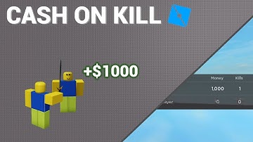 Roblox Studio | How to make money on kill system!