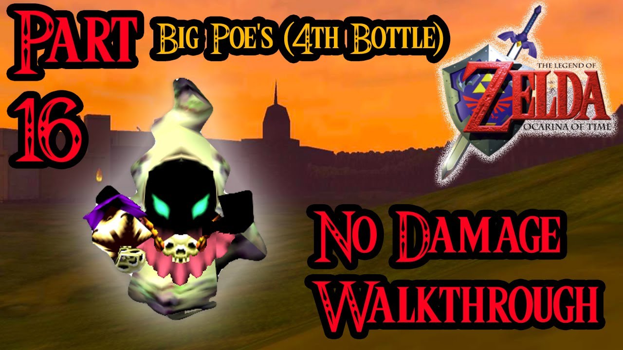 Zelda Ocarina of Time 100 Walkthrough Widescreen HD Part 16 Big Poe