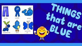 THINGS THAT ARE BLUE (Learn Blue Objects) Blue Colour and Objects | Click and Learn