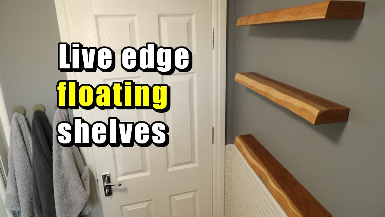 Making Live Edge Floating Shelves with DIY Hardware YouTube
