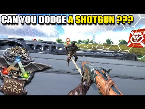 CAN YOU DODGE A SHOTGUN ??? | ARK: SURVIVAL OF THE FITTEST [ SOTF GAMEPLAY]