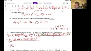 Math Analysis HL Unit 6 Video 16: The power rule and classwork problems 1 - 3 (Ch 4.3A)
