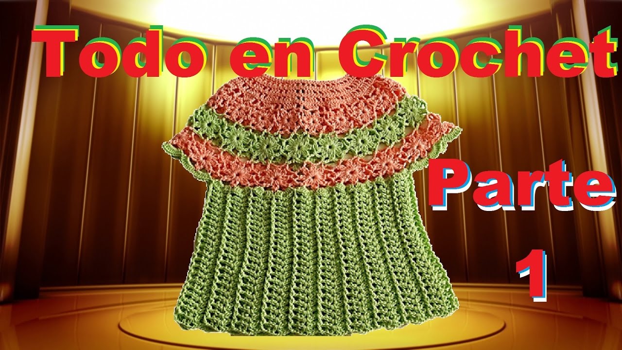 blusa a crochet / paso a paso / tejido para niñas / parte #1 como tejer un chaleco
