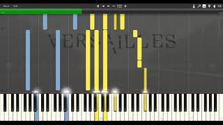 M83 Outro Versailles theme / piano tutorial synthésia