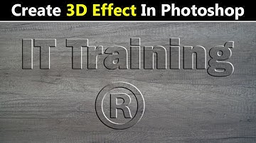 create 3d text effect in photoshop using bevel and emboss