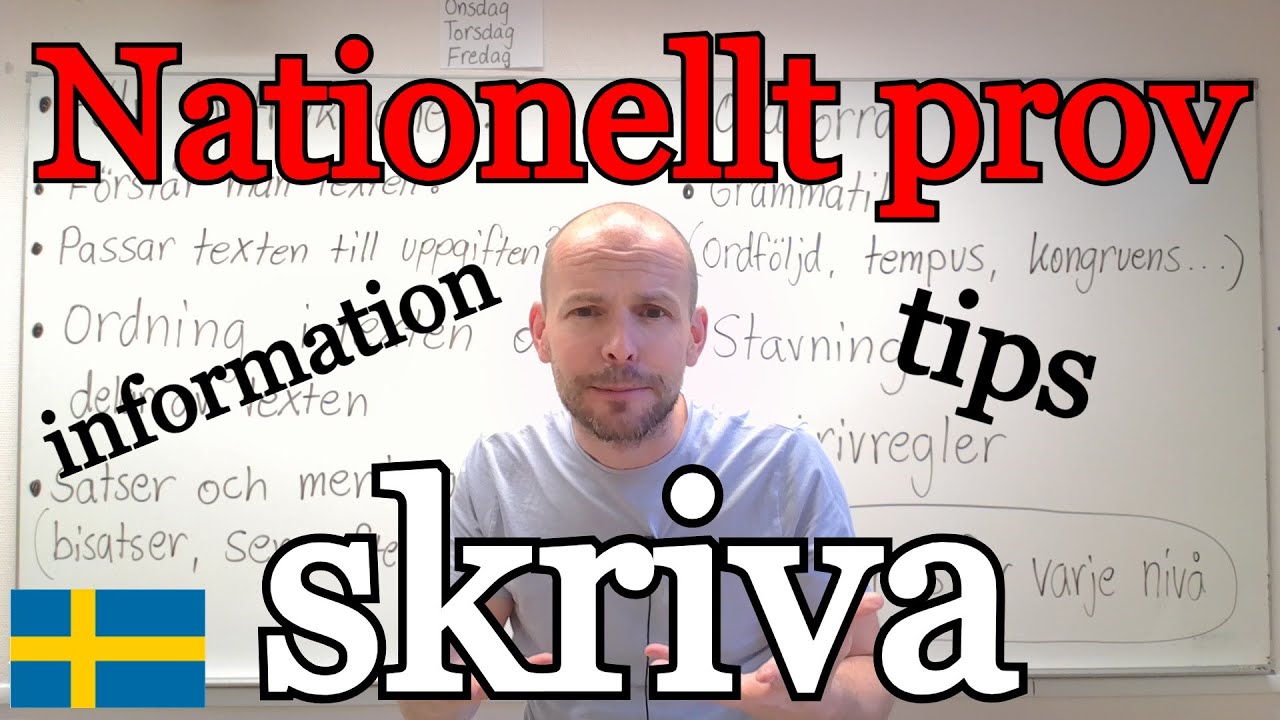 Skriva till nationellt prov (information och tips) SFI