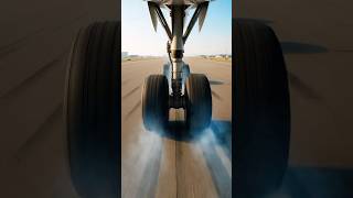How Airplane Tires Survive Landing at 250–300 km/h #aviation #science #engineering #shorts #reels