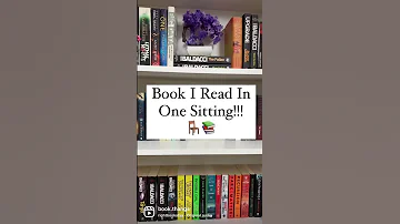 Book I Read In ONE SITTING Shorts Books 