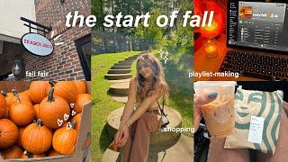 the start of fall vlog fall fairs, shopping, & outfits