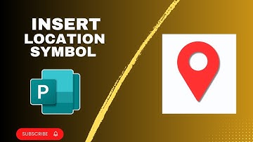How to Insert Location Symbol in Publisher Document