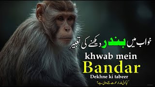 khwab mein bandar dekhna | monkey | baboon | khwabon ko tabeer | dream interpretation
