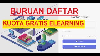 Cara Mendaftarkan Domain E-Learning Madrasah untuk mendapatkan kuota internet Gratis