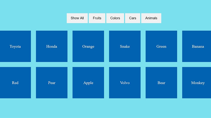 How to Create a Simple JavaScript Filter