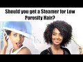 Steamer Results for Low Porosity Natural Hair | Secura & Q Redew Review & Demo | First Impressions