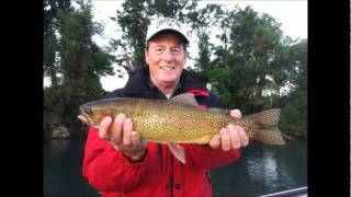 Fishing for wild rainbow trout on the sacramento river near redding,
california with professional northern guide kevin brock. lots of
fish...