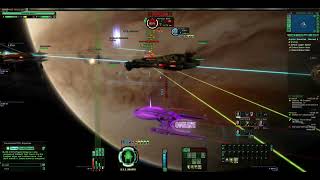 Star Trek Online brief combat look at Walker-class Light Battlecruiser from the Lobi Store