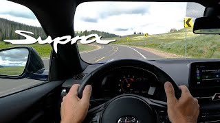 Toyota Supra Manual POV - Shifting up a Mountain Road - Test Drive | Everyday Driver