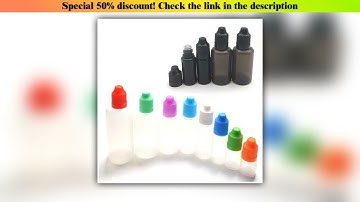 Must Buy 50pcs 3ML 5ML 10ML 15ML 20ML 30ML 50ML 60ML 100ML 120ML For Liquid Plastic Dropper Bottles