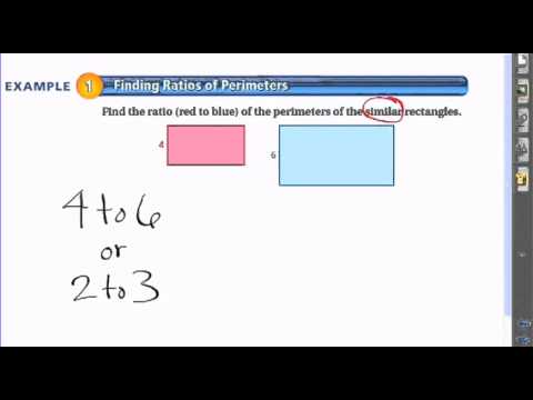 Finding Ratios of Perimeters - YouTube