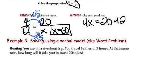 4 1 Part 2 Solving Proportions using cross multiplication