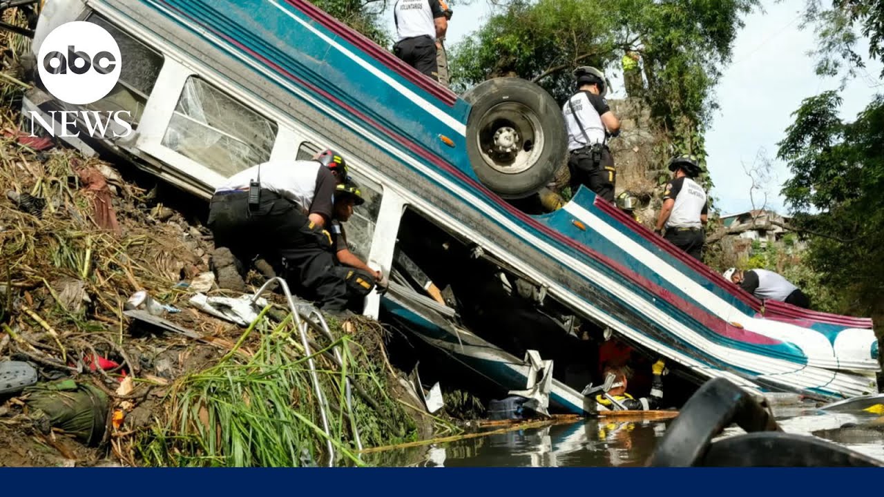 At least 40 dead in Guatemala bus crash