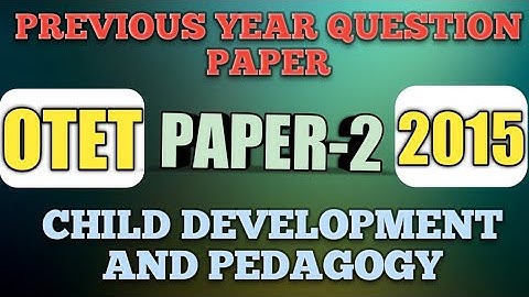 OTET PAPER-2 QUESTION WITH SOLUTION|OTET PAPER-2 ANSWER KEY|OTET FULL EXPLANATION@StudyLecture