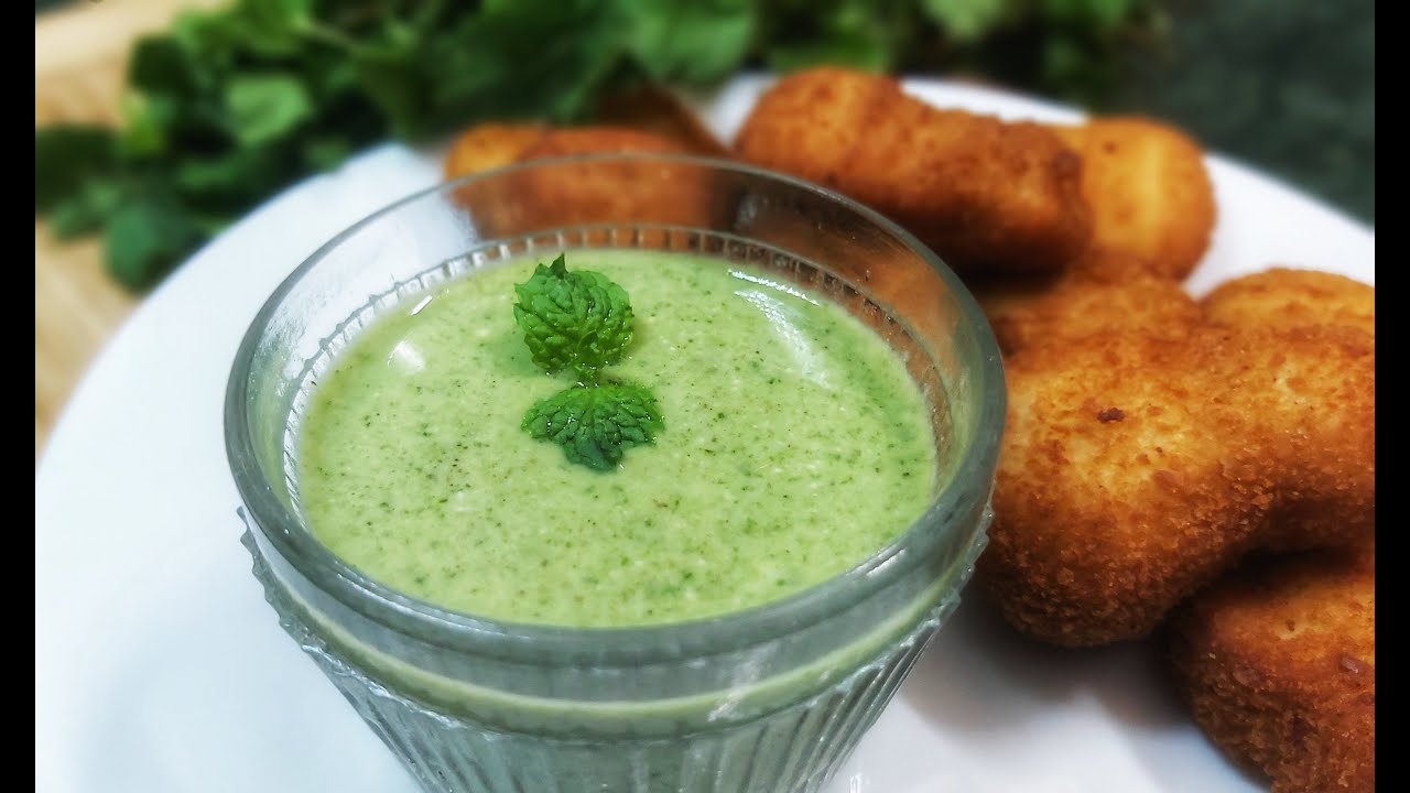 Pudina Chutney Mint Chutney पुदिना चटनी Green Chutney Tandoori
