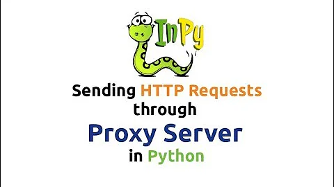 Sending HTTP Requests through Proxy Server using Python