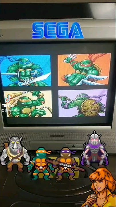 Черепашки-ниндзя на #sega #genesis #16bit #tmnt #retrogaming #сега # ...