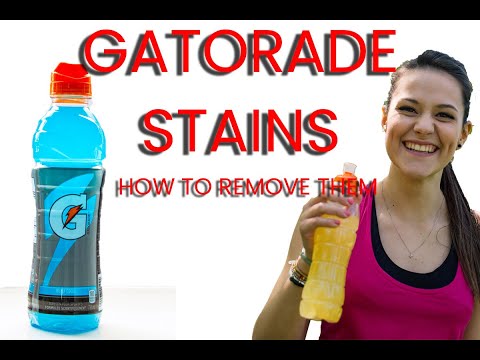 How to get rid of Gatorade stains from clothes