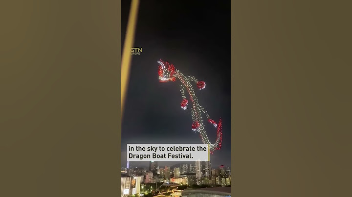 1,400 illuminated drones create stunning flying dragon