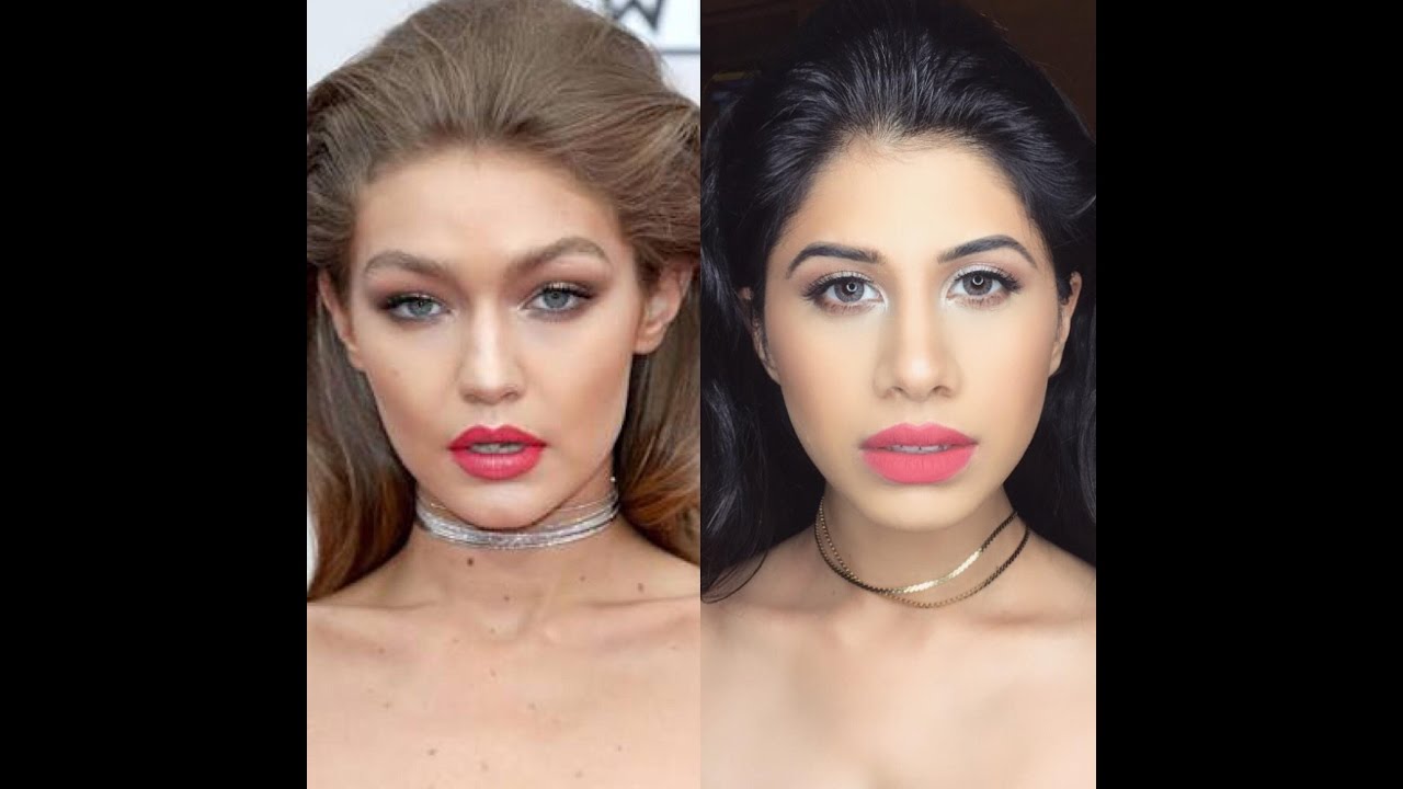 Gigi Hadid Inspired AMAs Makeup Tutorial YouTube
