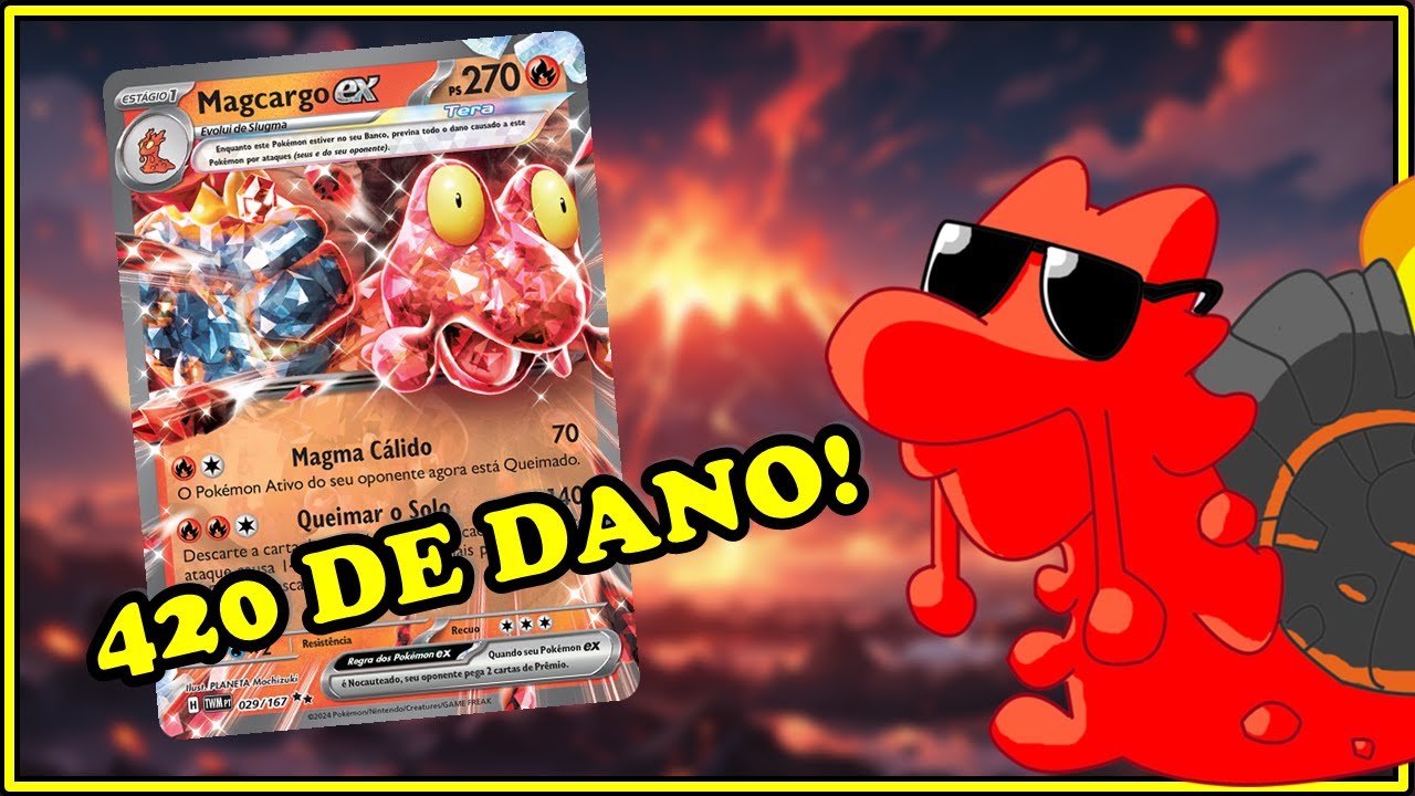 MAGCARGO EX!! S PORRADA INSANA!! POKMON TRADING CARD GAME LIVE!