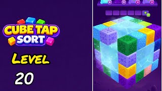Cube Tap Sort Level 20 Walkthrough