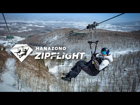 Experience the longest zipline in Japan! Hanazono Zipflight in Winter - Niseko Hanazono Resort