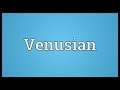 Venusian Meaning