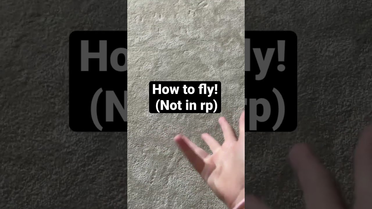 How To Fly Not In Rp Fairy Flying