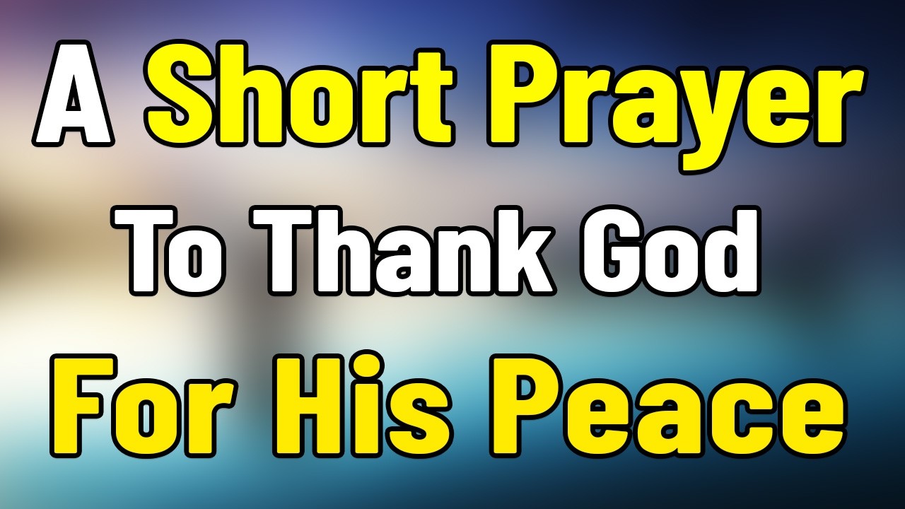 A Morning Prayer Before You Start Your Day - Dear God, Thank You For ...