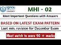 mhi 102 december 2024 important questions with answers | ignou mhi 02 important questions