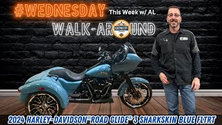 2024 HARLEY-DAVIDSON® ROAD GLIDE® 3 SHARKSKIN BLUE FLTRT #harleydavidson #motorcycle #wednesday