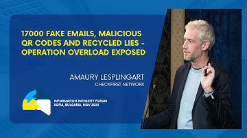 The Role of Communities in Tackling Disinfo and Foreign Influence | Amaury Lesplingart at SIIF 2024