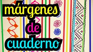 Margenes / Marcos / Bordes para cuadernos | Márgenes bonitos | márgenes para cuadernos fáciles 2018