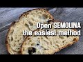 OPEN CRUMB sourdough SEMOLINA (semola rimacinata). The most simple bread RECIPE. | by JoyRideCoffee