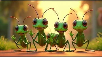 “Hop, Hop, Hop! 🦗 Grasshopper Dance Party for Kids | Fun Learning Song”