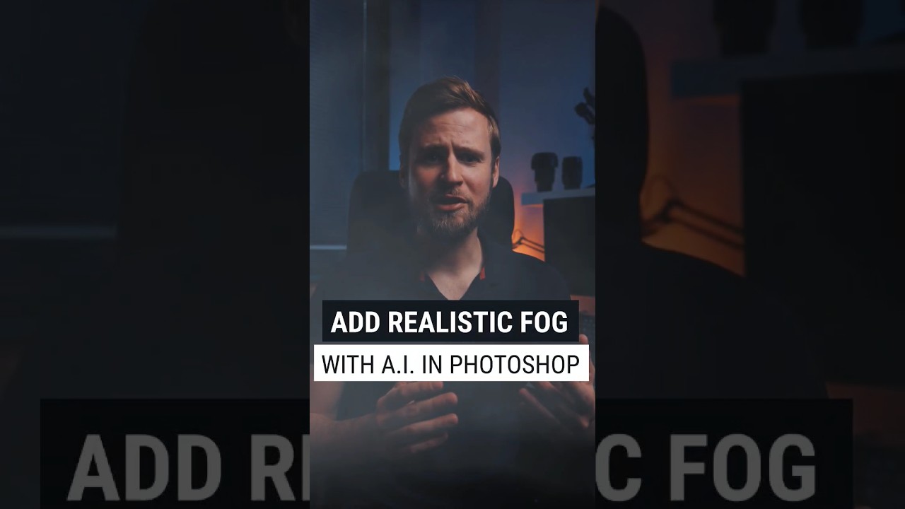 Photoshop A.I. adds realistic FOG #shorts #adobephotoshop #artificialintelligence