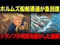 ホルムズ海峡で船舶通過が急回復。トランプ外交が現実を動かした裏側