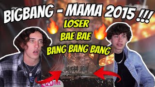 South Africans React To BIGBANG - 'LOSER' + 'BAE BAE' + ‘뱅뱅뱅(BANG BANG BANG)' in 2015 MAMA !!!