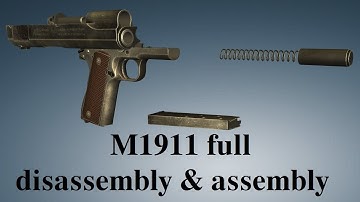 M1911: full disassembly & assembly | World of Guns