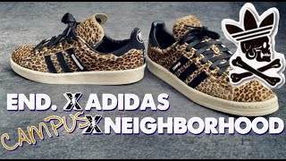 NEIGHBORHOOD X END. X ADIDAS CAMPUS Unboxing | DETAILED LOOK | On 